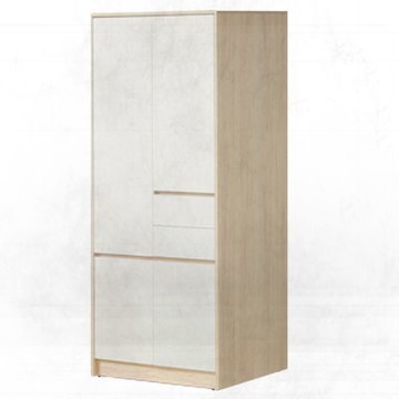 文創集 愛楓木2.7尺四門二抽衣櫃-81x60x190cm免組