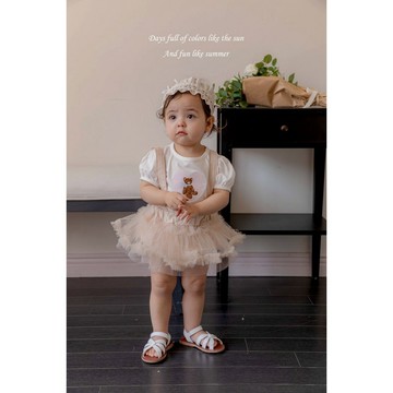 mkids 芭蕾蓬蓬吊帶包屁褲裙｜寶寶短褲 包屁裙 嬰兒短褲 寶寶短裙 嬰兒短裙 周歲服 韓國童裝