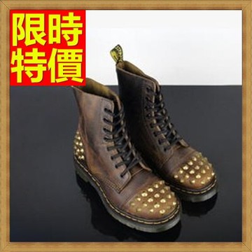 馬丁靴女中筒靴子-經典歐美風格鉚釘軟皮女鞋子1色65d64【獨家進口】【米蘭精品】