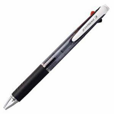 （まとめ） 三菱鉛筆 3色ボールペン ジェットストリーム 0.7mm （軸色 黒） SXE340007.24 1本 〔×15セット〕