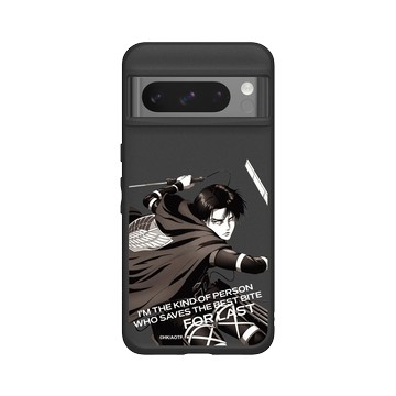 Pixel 8 Pro SolidSuit 黑 - 進擊的巨人 Attack On Titan -S4 - \b里維兵長 (灰階)