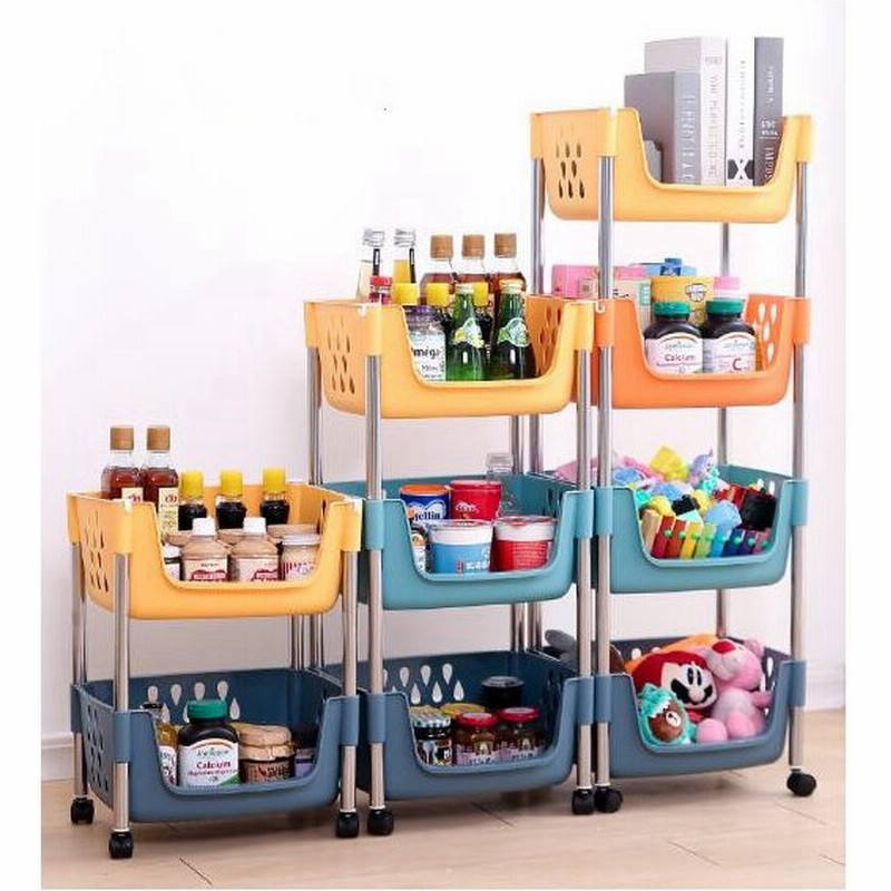 収納ラック スリム 2段 ミニ プラスチック キッチンラック バスケットラック 北欧 おしゃれ 錆びない キャスター付き キッチンワゴン 通販 Lineポイント最大0 5 Get Lineショッピング