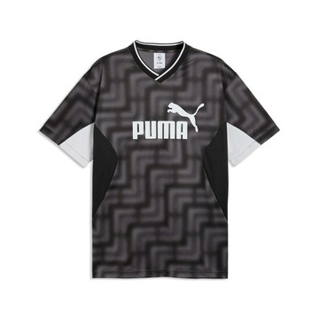 PUMA 基本系列ESS BLOCK 寬鬆足球風短袖T恤 男性