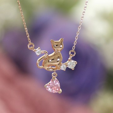 DeVarier yg801-cuz 四月生日禮物立方氧化鋯生日石天然石項鍊女士防過敏金包裝