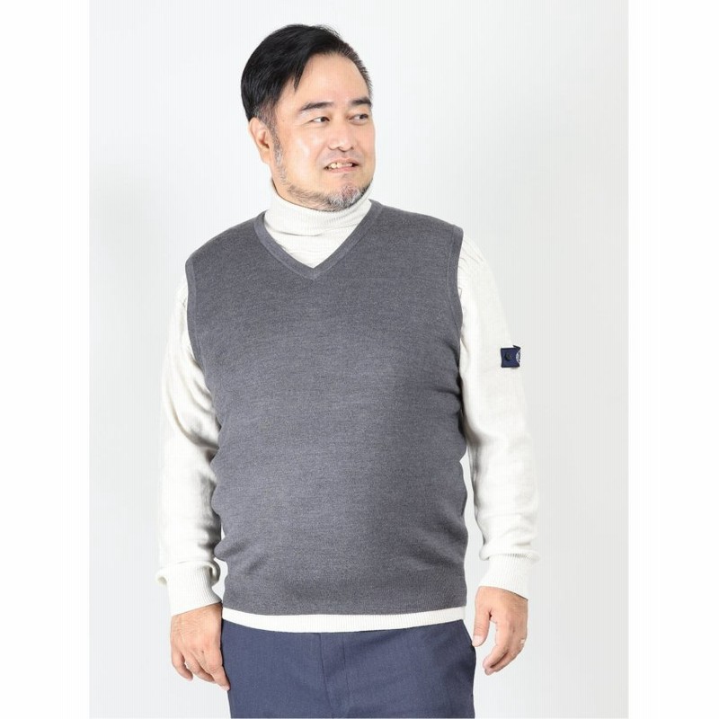 グランバック グランバック Grand Back ウール混スムース ｖネックニットベスト メンズ グレー Gb 4l Grand Back 通販 Lineポイント最大1 0 Get Lineショッピング
