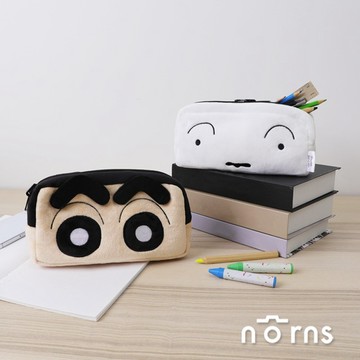 【Norns】蠟筆小新絨毛雙面翻轉筆袋