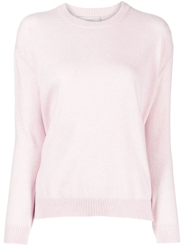 Pringle of Scotland - crew-neck cashmere jumper - women - Cashmere - XS - Pink