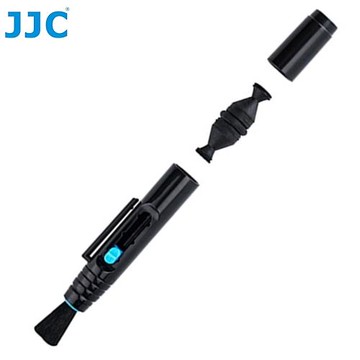 JJC雙碳粉頭LENSPEP鏡頭拭鏡筆CL-P4(2碳頭:一圓一三角,附鬃毛刷)清潔筆Lens Pen