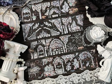 暗影魅墟 PET 紙膠帶 鐳射銀