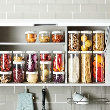 樂扣樂扣密封罐食品塑料罐子面條收納罐五谷雜糧收納盒雜糧儲物罐