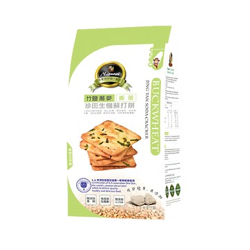 珍田生機 竹鹽蕎麥 香蔥 蘇打餅 無添加 獨立包裝 台灣小農優質食材  162g  1袋