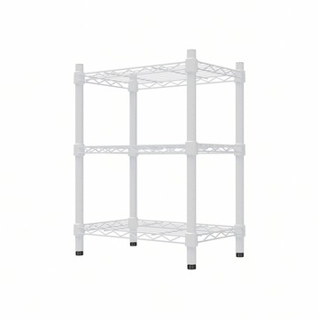 【dayneeds】輕型 45x30x75公分 三層烤漆波浪架 兩色可選白色