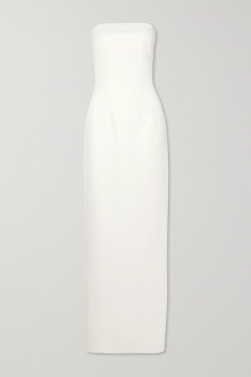 Safiyaa - Azrael Strapless Stretch-crepe Gown - Ivory - FR46