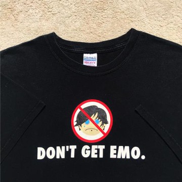 禁止EMO氛圍感男士夏季半袖2022基礎款純色T恤圓領oversize短袖潮