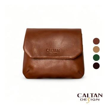 【CALTAN】真皮/零錢包 | 扣式小枕頭零錢包-075222_四色