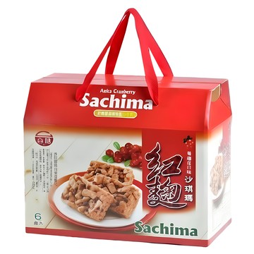 台酒 紅麴蔓越莓沙琪瑪禮盒 36包組  792g  1盒