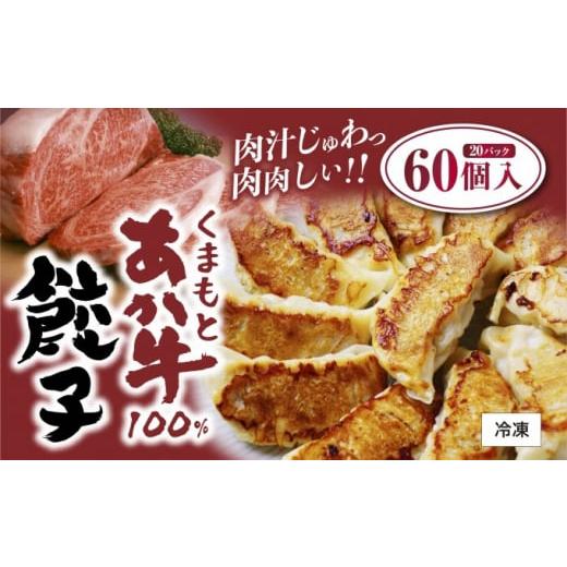 ふるさと納税 熊本県 錦町 くまもと あか牛 100％餃子 60個 20個入り×3