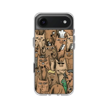 iPhone Air Clear Case（相機按鈕） 透明 - 怪奇事物所 Incrediville - 豬事不宜密集恐懼症