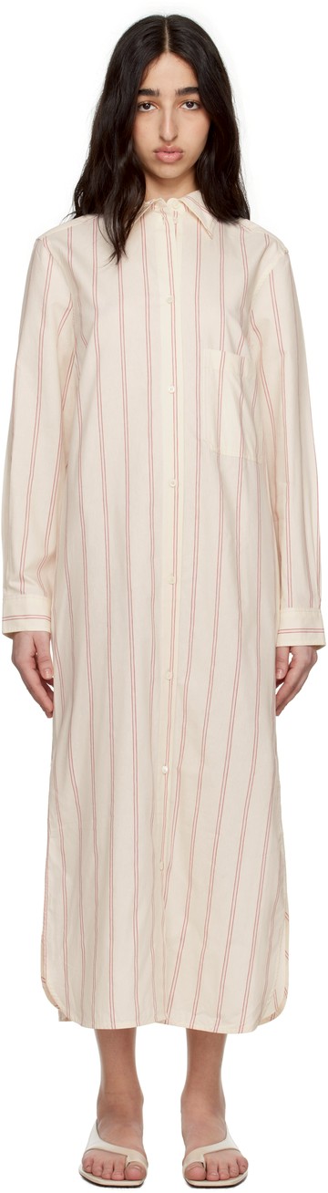 TOTEME 灰白色 Striped Tunic 连衣裙
