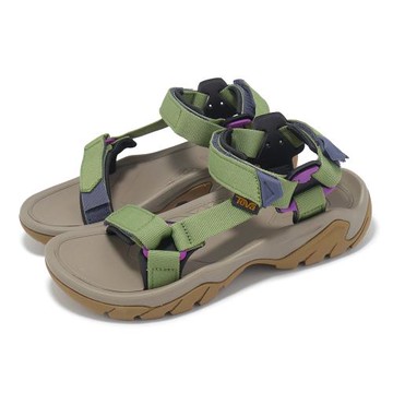 Teva 涼鞋 W Terra FI 5 Universal 女鞋 鬣蜥綠 魔鬼氈 戶外 休閒鞋 1099443IGU