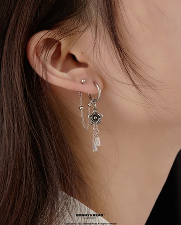 [韓國] [鋼飾] 花之歌耳環 / 單售 / Song Of Flower Earring
