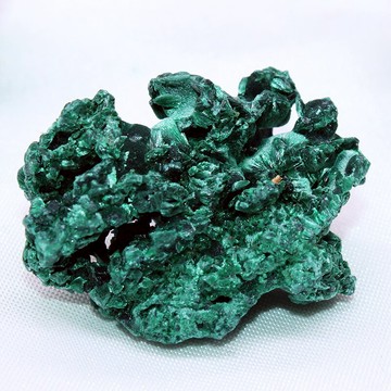 天然綠色孔雀石原石擺件水晶礦物標本科普教學兒童學習石頭料