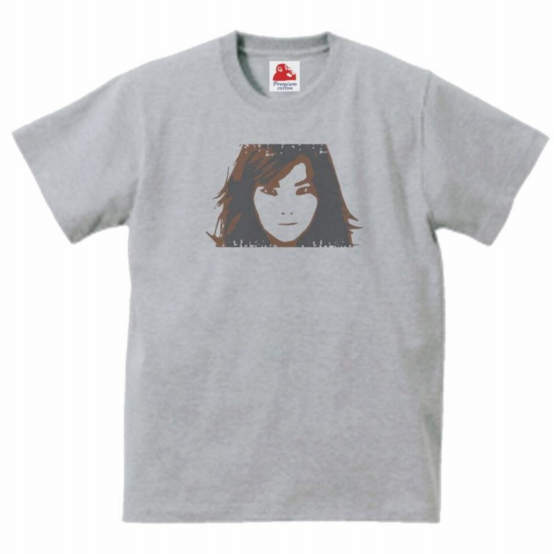 Bjork ビョーク 音楽Tシャツ ロックTシャツ バンドTシャツ グレー 