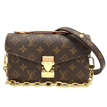 LOUIS VUITTON LV 路易威登 棕色 原花帆布 Pochette Metis East West 肩背包 M46279 【二手名牌BRAND OFF】