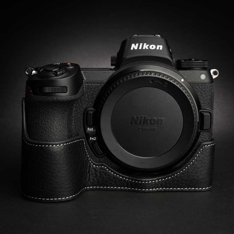 Nikon Z5 / Z6 / Z7 / Z6II / Z7II 用 レザー ケース Black TP