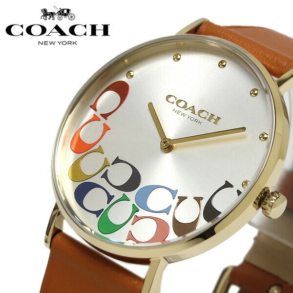 COACH コーチ PERRY ペリー レッド ゴールド 腕時計 ブランド