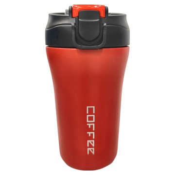 日式雙飲彈蓋保溫杯 304不鏽鋼材質 顏色: 白/紅/黑/藍 台灣監製  顏色隨機  400ml  1瓶