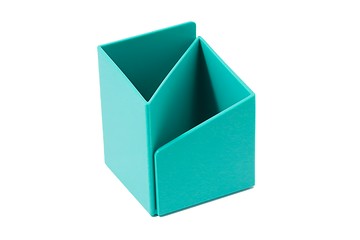 ABEL 力大牌 轉角筆筒-水藍  桌面收納好幫手，辦公室文具收納，簡約設計，節省空間  1入