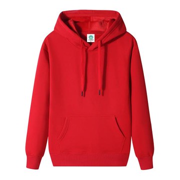 新款純色連帽學生衛衣男女同款情侶薄款寬松秋冬季套頭加絨棉帽衫