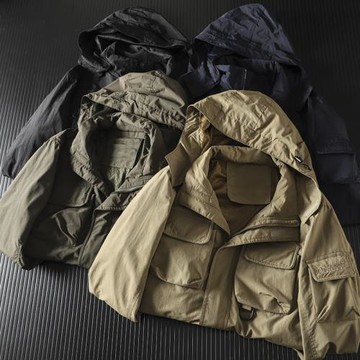 線下過千！外貿男裝工廠剪標尾貨戶外機能防水多口袋工裝夾克外套