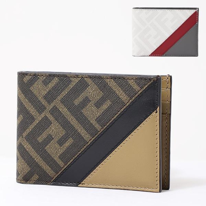 FENDI フェンディ FF LOGO Bi-Fold Wallet 折りたたみ財布 ミニ財布