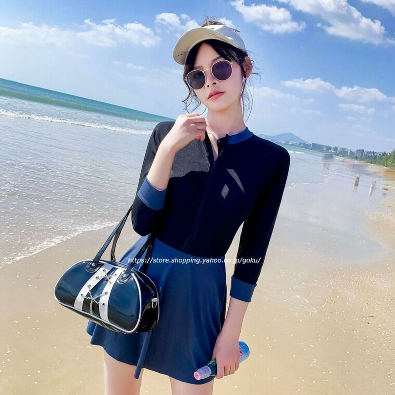 フィットネス水着 ママ水着 レディース 大人 体型カバー水着 ラッシュガード ワンピース 無地 ファスナー ハイネック 水泳 スイミング 海水浴 プール 日焼け防止 通販 Lineポイント最大0 5 Get Lineショッピング