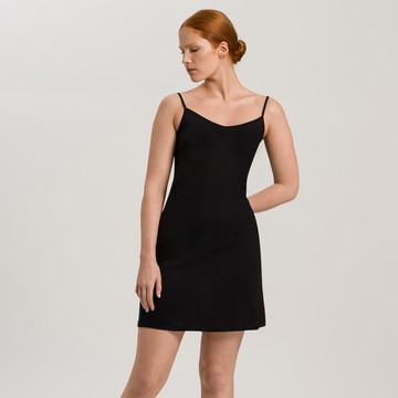 【HANRO】Ultralight 細肩帶連身裙 XS-L (黑)