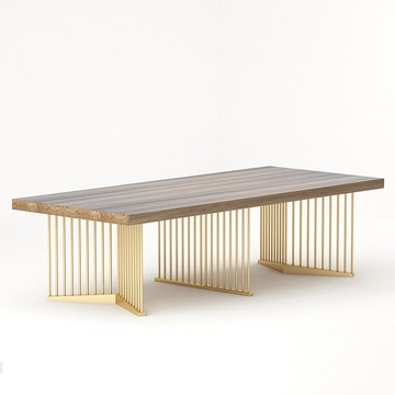 北歐簡約實木會議桌 大型職員長條洽談培訓桌 寫字樓多人辦公桌椅[DD030109]