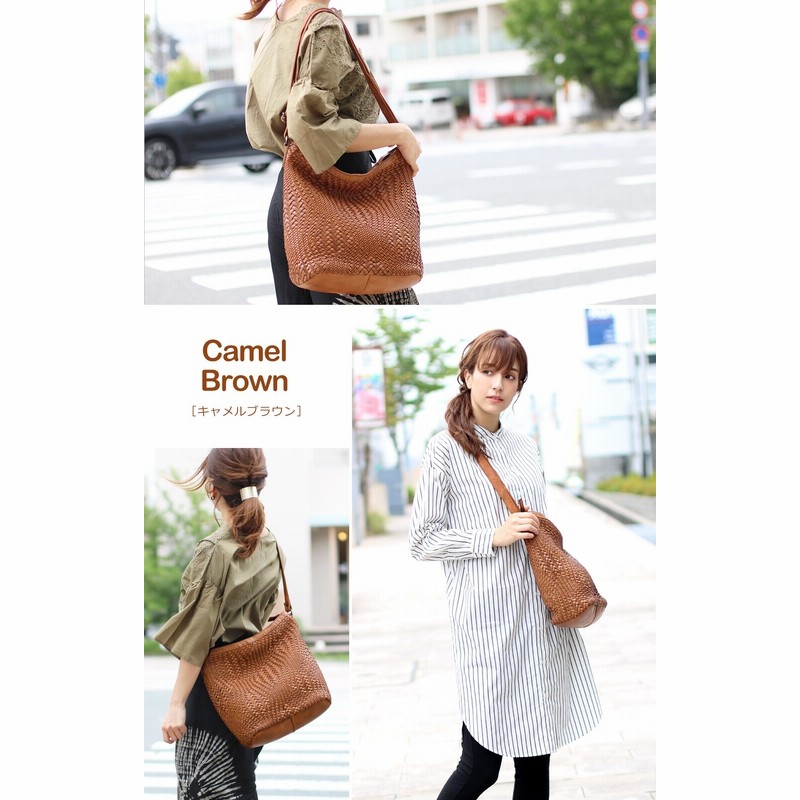 本革 メッシュバッグ ショルダーバッグ レディース Mia Borsa