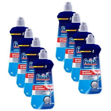送7-11商品卡500元★FINISH亮碟光潔潤400ml亮潔劑8入組洗碗機配件SHINE-8