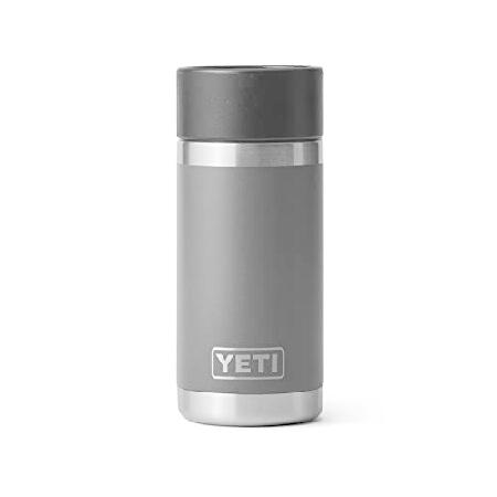 YETI (イエティ) ランブラー 12オンスボトル ステンレススチール 真空断熱 ホットショットキャップ付き チャコール並行輸入品