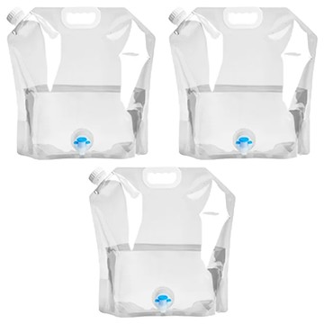 手提式戶外便攜水袋/飲水袋 10L  顏色隨機  3個