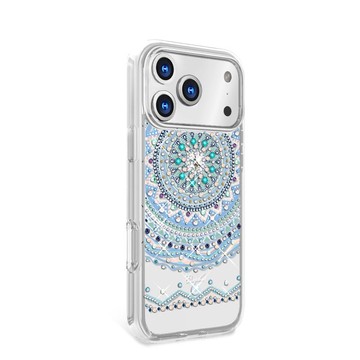 iPhone 17/16/15/14/13/12/11 輕薄軍規防摔彩鑽手機殼-初雪圖騰