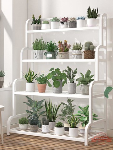 鐵藝花架置物架多層陽臺花架子室內客廳落地式簡約多肉綠蘿花盆架