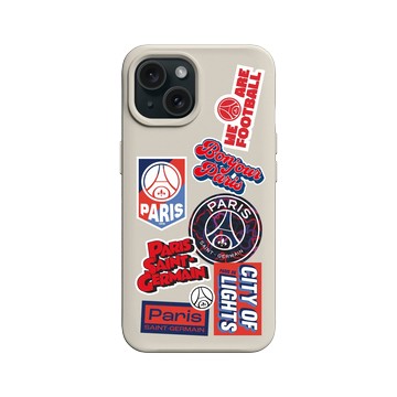 iPhone 15 SolidX 貝殼灰 - PSG - Paris Saint-Germain - Stickers
