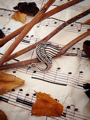 【動物系列】天鵝swan 925純銀 墜子(不含鍊)