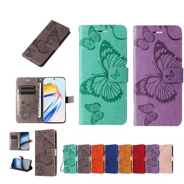 適用于LG K52 5G/K42/K61手機套壓花蝴蝶保護套翻蓋式皮套軟硅膠外殼全包邊防摔插卡支架男女款時尚個性簡約