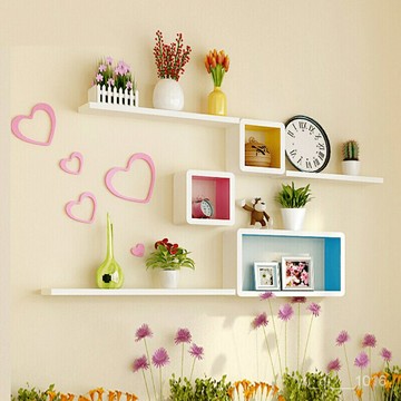 可客製優選免運北歐壁掛墻上置物架臥室橫闆擱闆書架方格組閤一字闆置物層闆裝飾實木層闆掛墻置物架壁掛書架