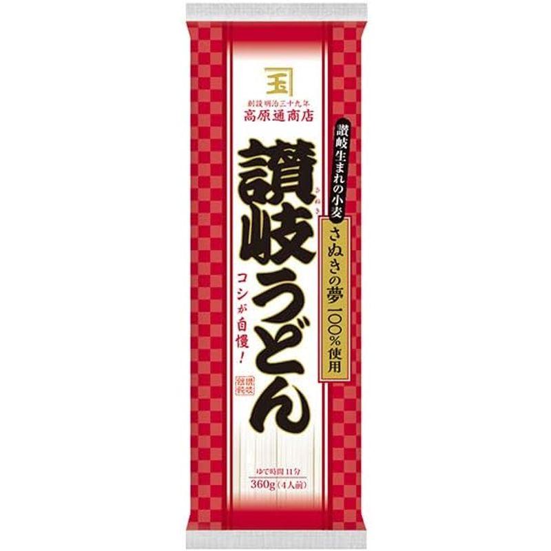 ニップン 高原通商店 讃岐うどん(国産小麦) 360g×25袋入×(2ケース)