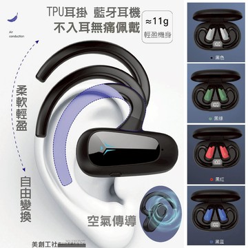 METRO嚴選 隔日到貨 單耳電量75豪安掛耳式 空氣傳導 大動圈HIFI立體音效 質量保証